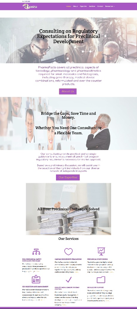 Pharma Facts dot com Website Created by Cathy Larkin